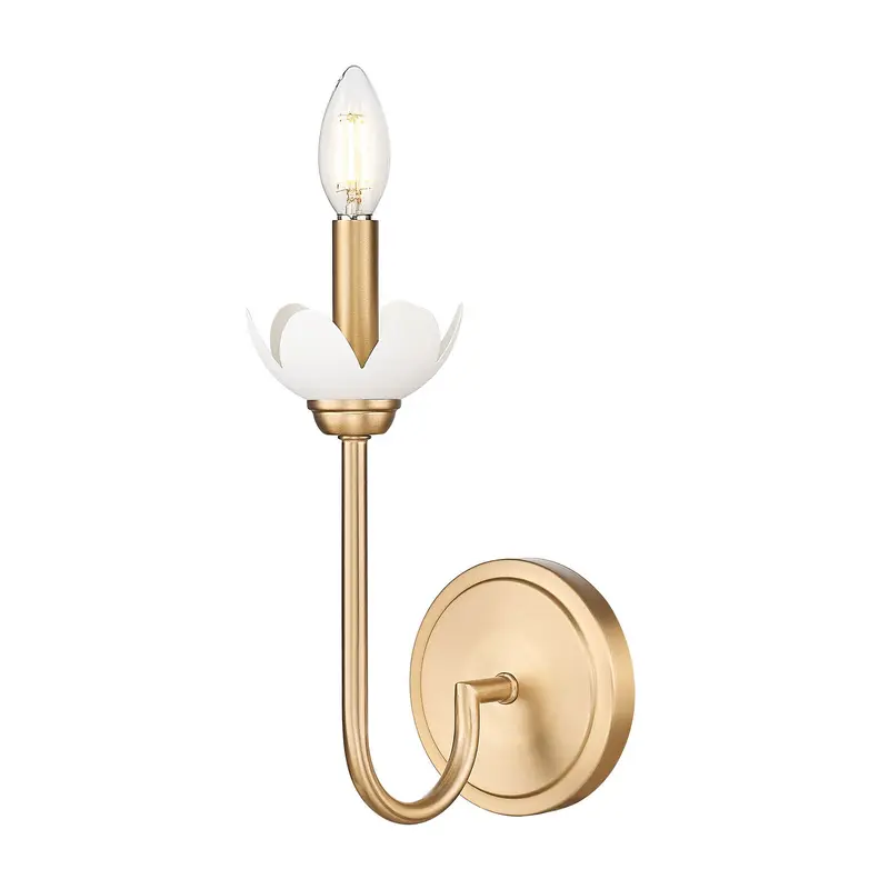 Allistair One Light Wall Sconce Modern Gold
