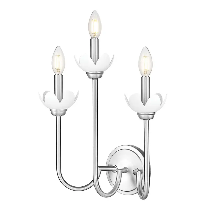 Allistair Three Light Wall Sconce Brushed Nickel