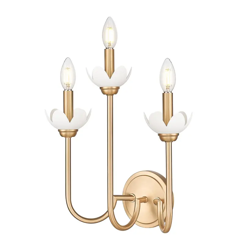 Allistair Three Light Wall Sconce Modern Gold