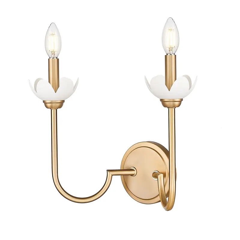 Allistair Two Light Wall Sconce Modern Gold