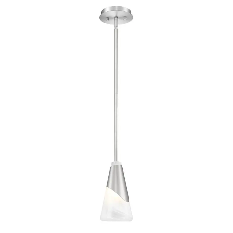 Aimie One Light Pendant Brushed Nickel