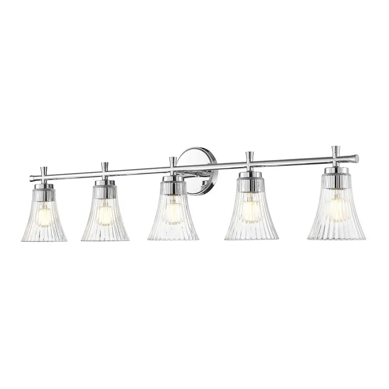 Belle Five Light Vanity Chrome