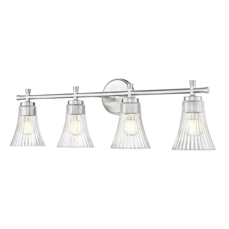 Belle Four Light Vanity Brushed Nickel