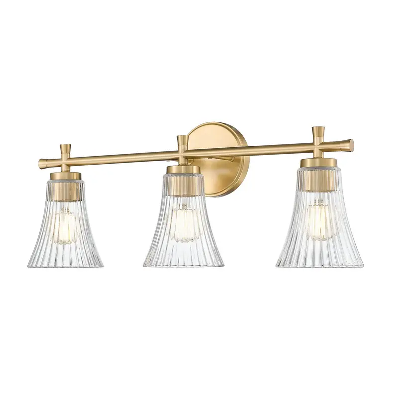 Belle Three Light Vanity Modern Gold
