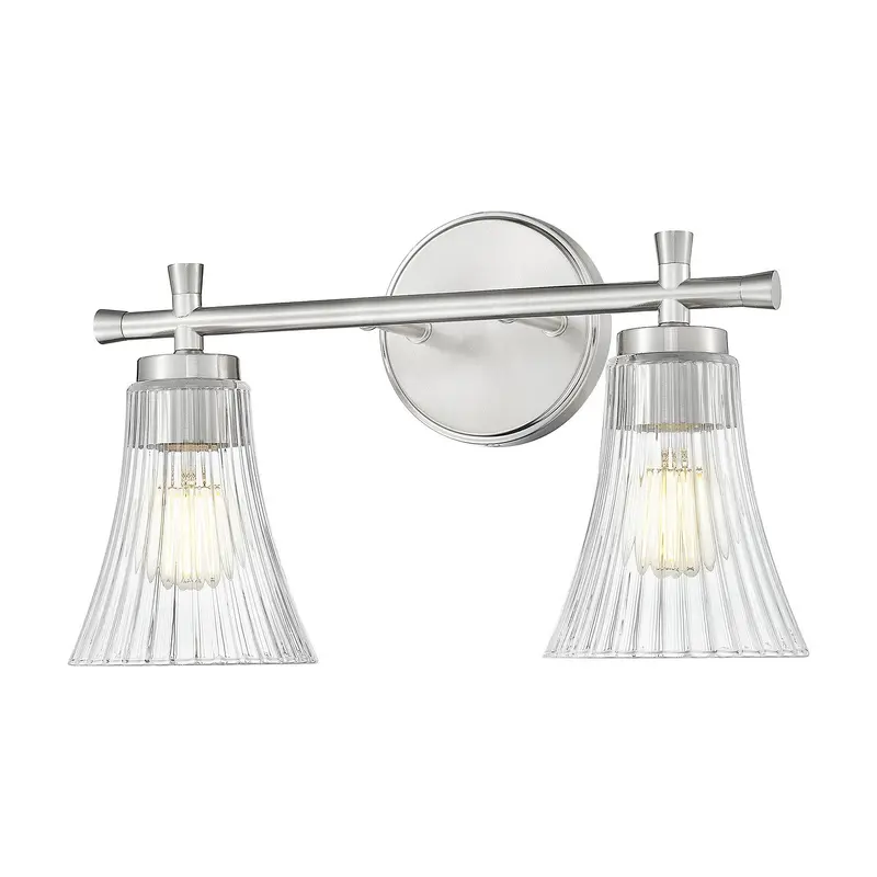 Belle Two Light Vanity Brushed Nickel