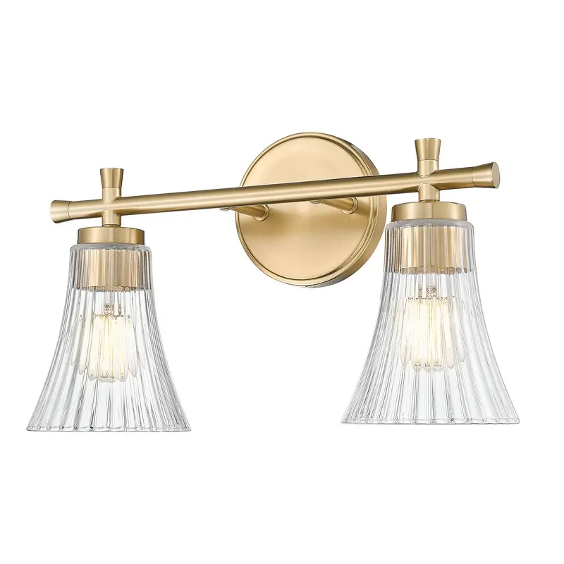 Belle Two Light Vanity Modern Gold