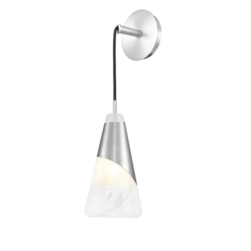 Aimie One Light Wall Sconce Brushed Nickel