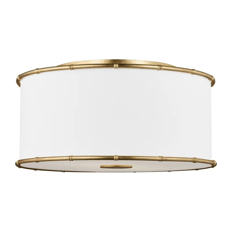 Aldric Two Light Flush Mount Gild