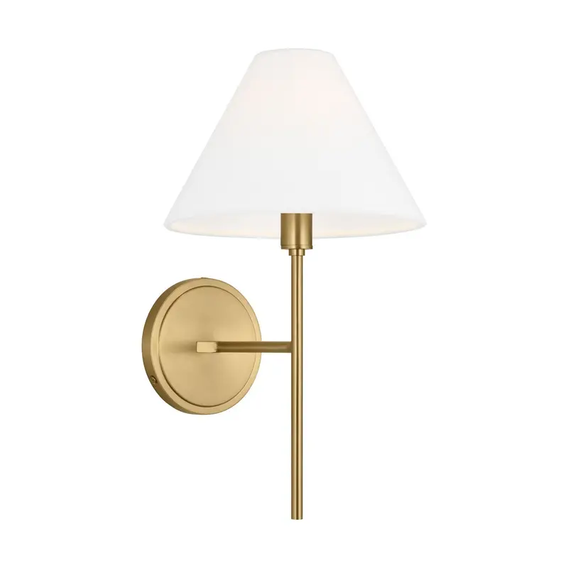 Ridgewood One Light Wall Sconce Burnished Brass