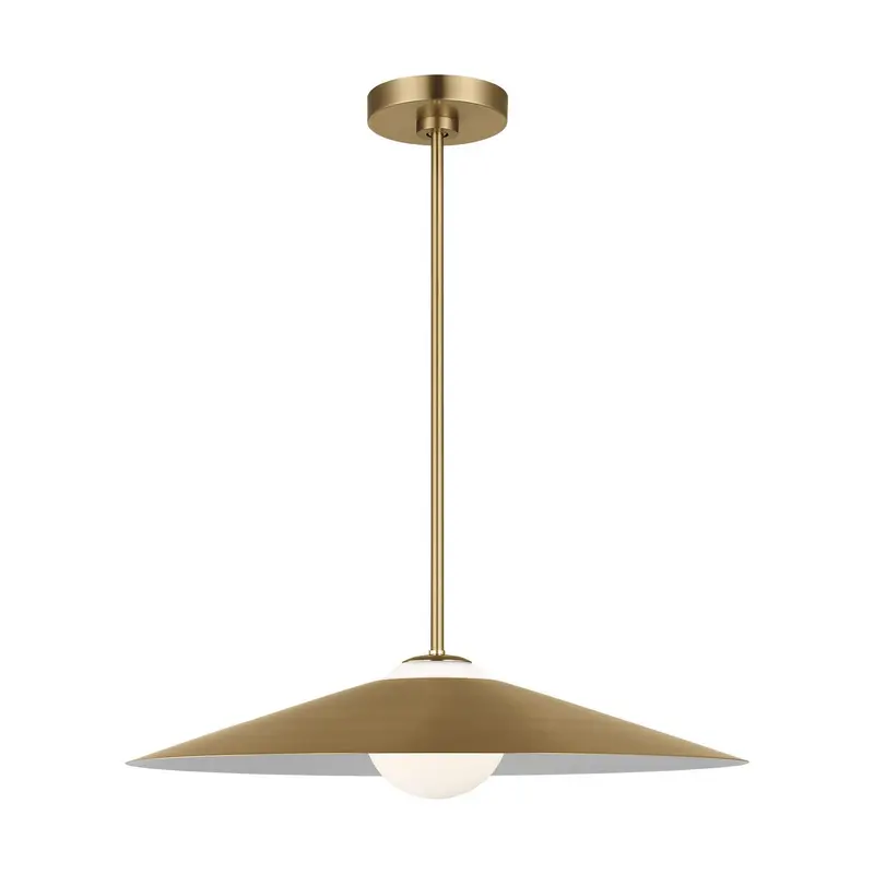 Astra One Light Pendant Satin Brass