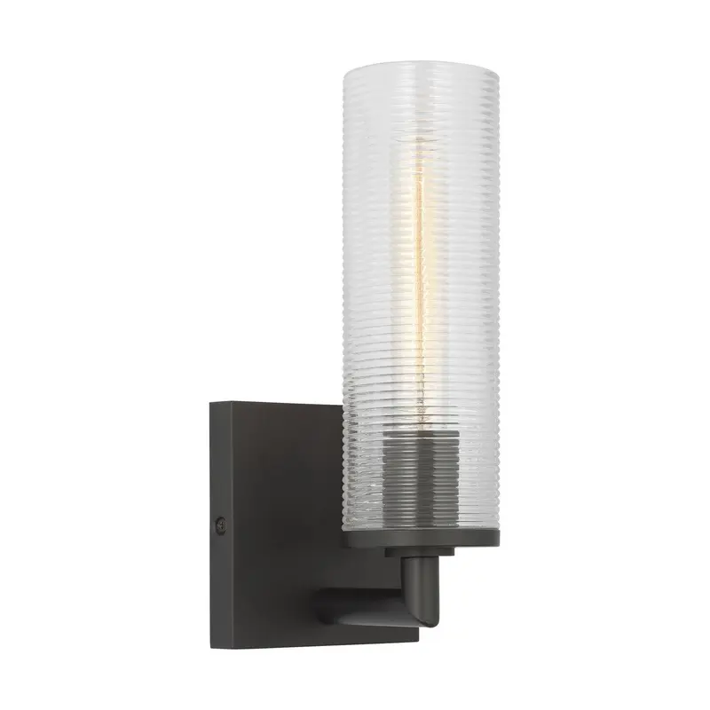 Sarita One Light Wall Sconce Midnight Black