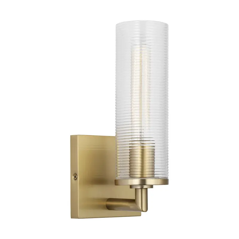Sarita One Light Wall Sconce Satin Brass