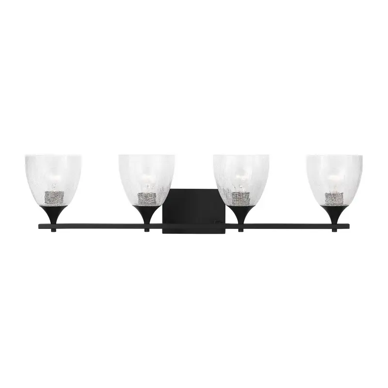 Toffino Four Light Vanity Midnight Black