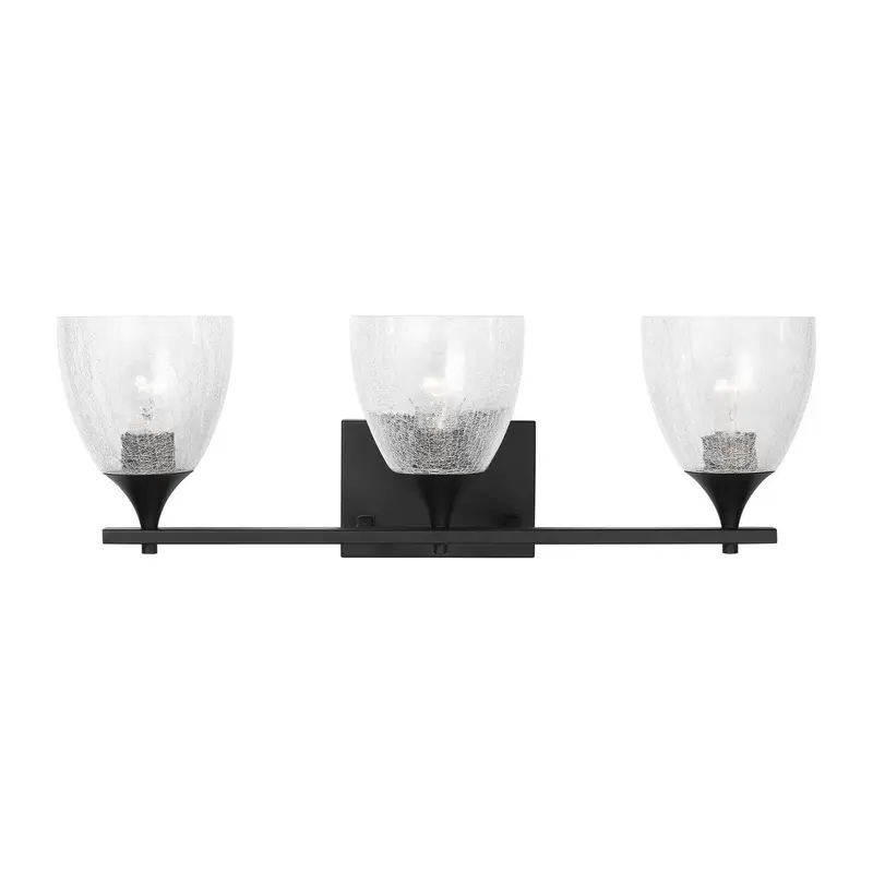 Toffino Three Light Vanity Midnight Black
