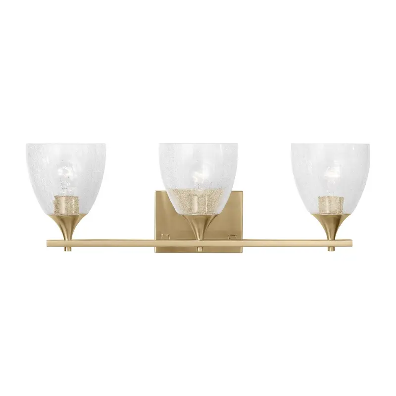Toffino Three Light Vanity Satin Brass