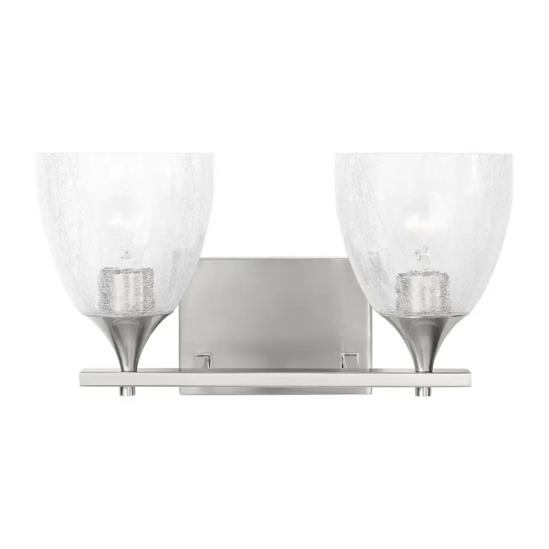 Toffino Two Light Vanity Brushed Nickel