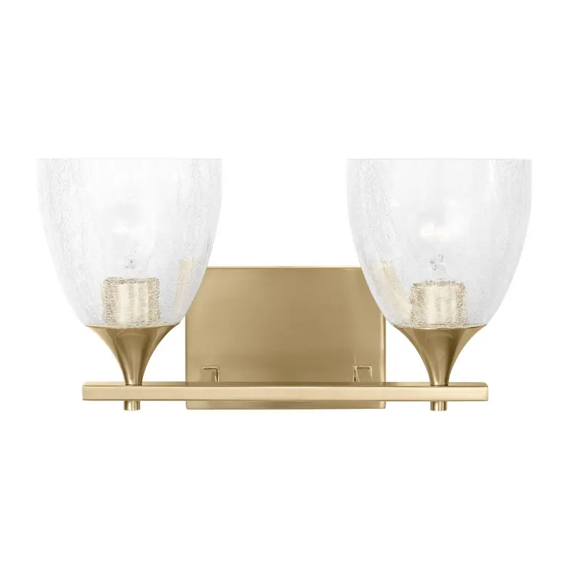 Toffino Two Light Vanity Satin Brass