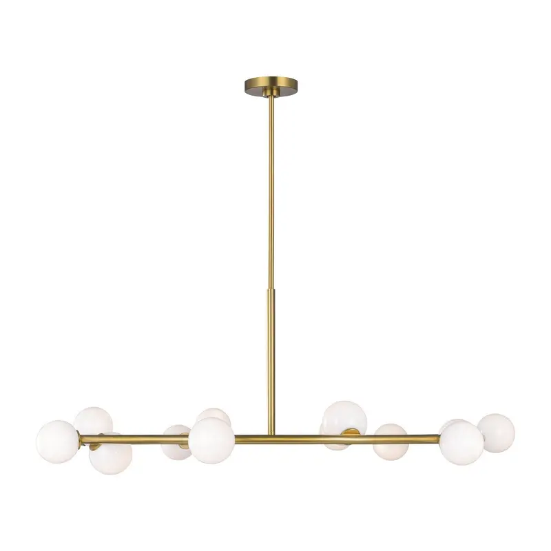Altair 12 Light Chandelier Burnished Brass