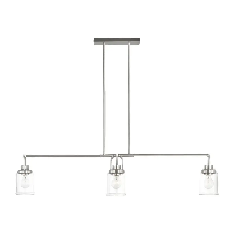 Anders Four Light Chandelier Brushed Nickel