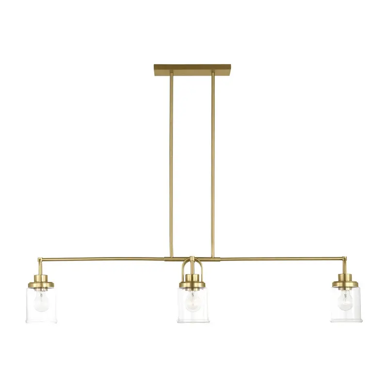 Anders Four Light Chandelier Satin Brass
