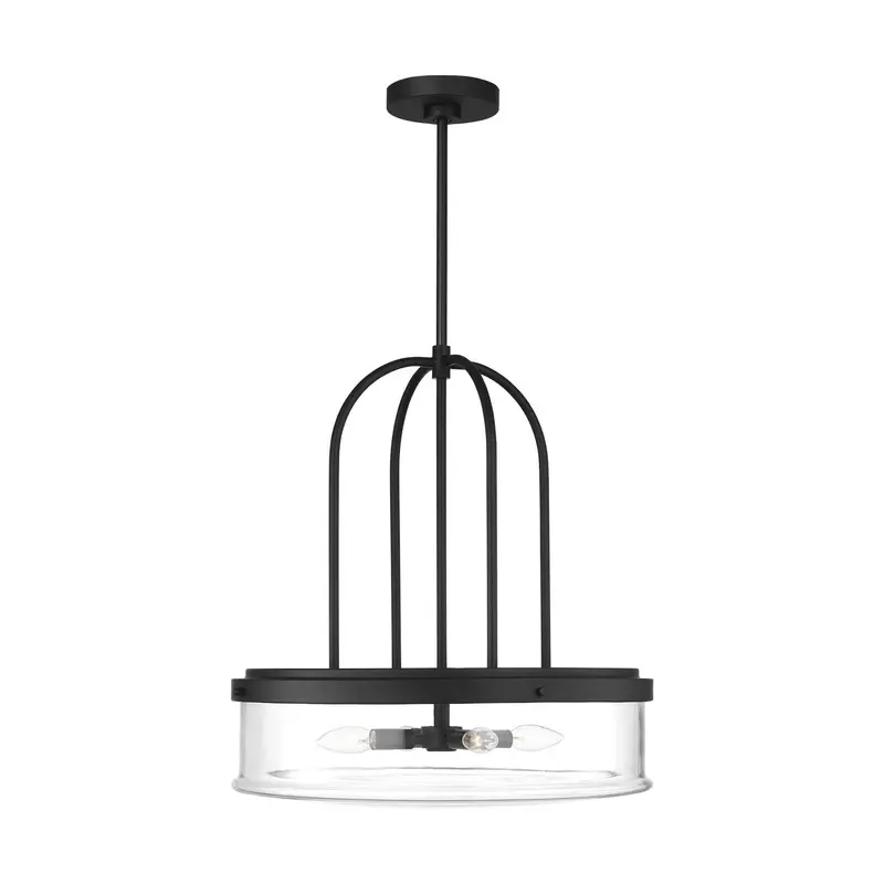 Anders Four Light Pendant Midnight Black
