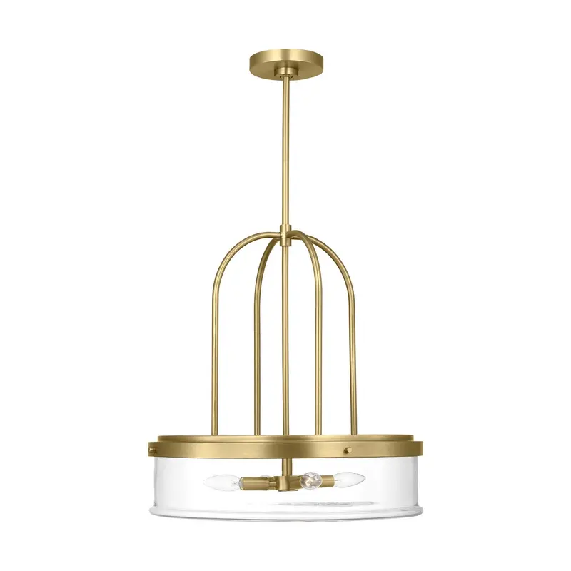Anders Four Light Pendant Satin Brass