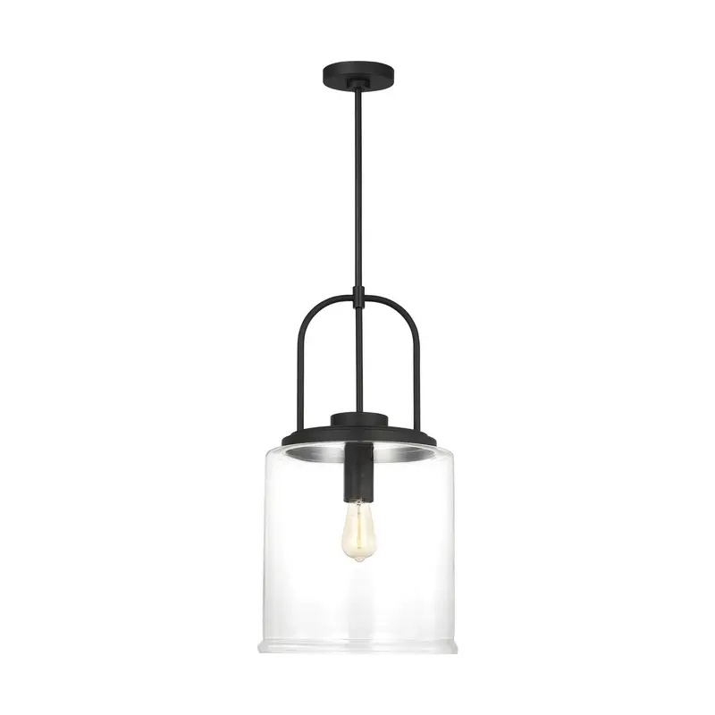 Anders One Light Pendant Midnight Black