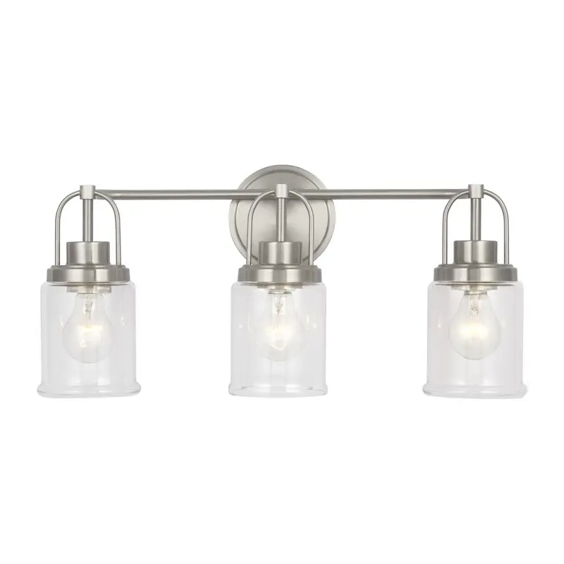 Anders Three Light Vanity Brushed Nickel
