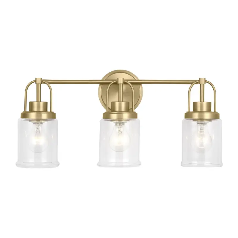 Anders Three Light Vanity Satin Brass