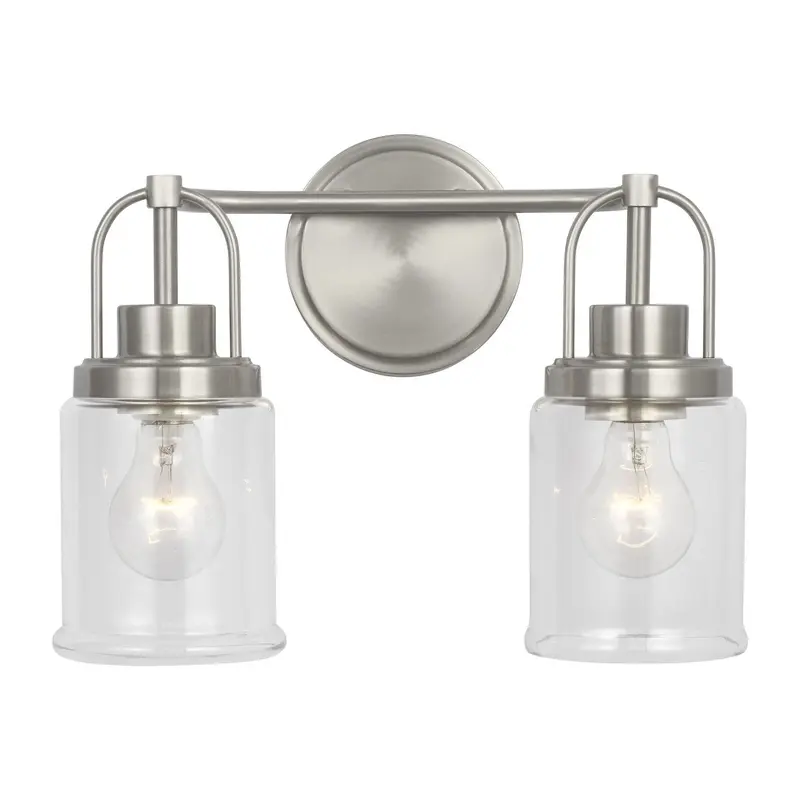 Anders Two Light Vanity Brushed Nickel