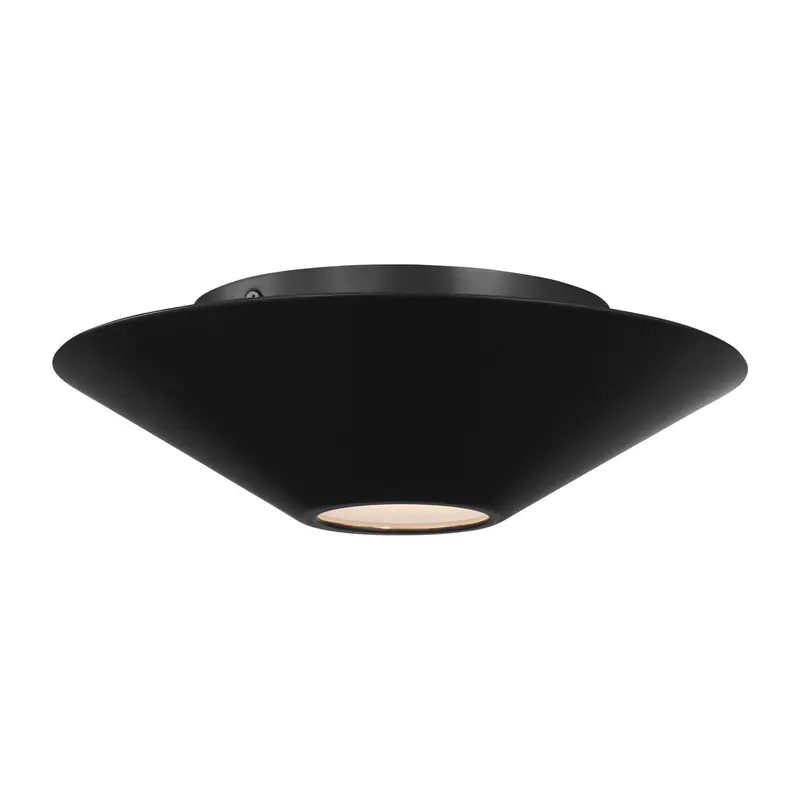 Echo LED Flush Mount and Sconce Midnight Black