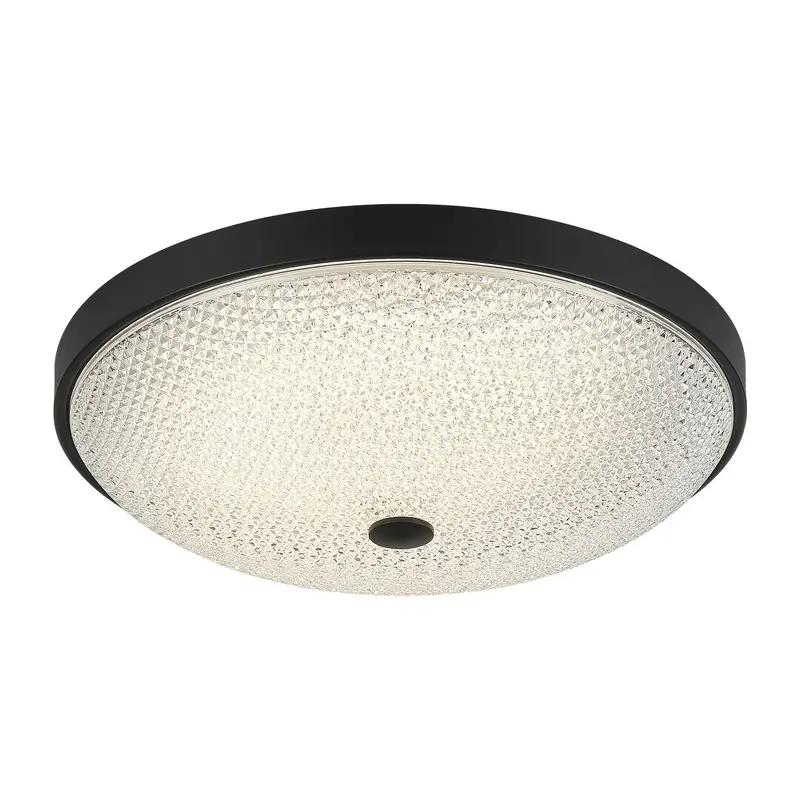 Bella One Light Flush Mount Matte Black