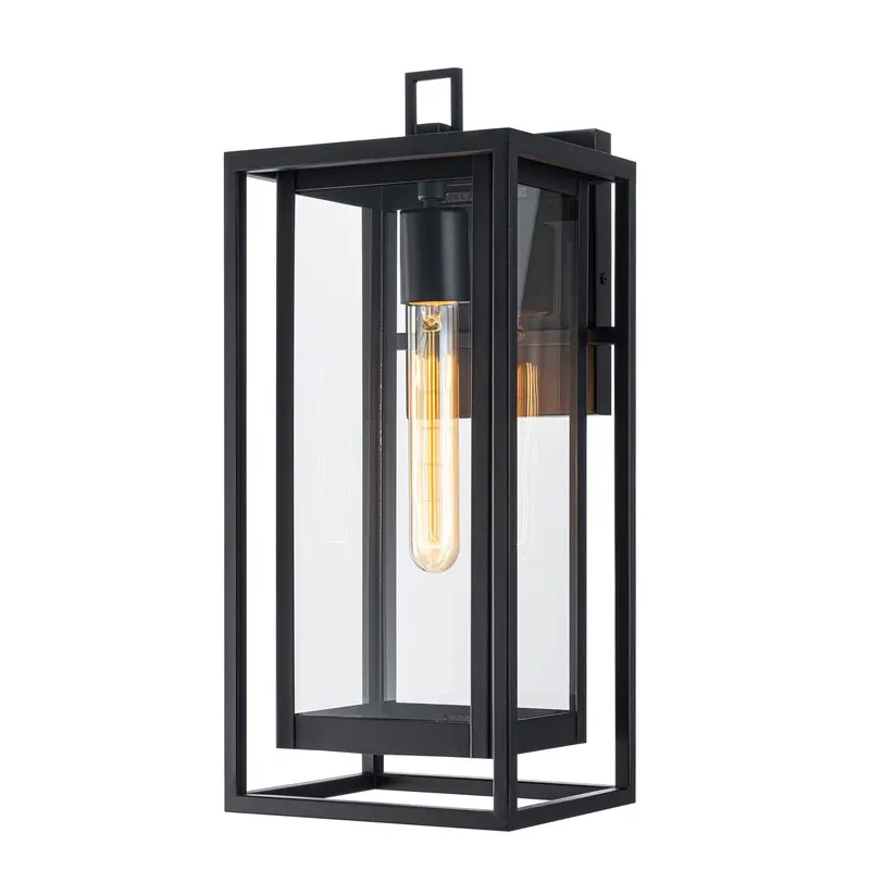 Stratford One Light Outdoor Lantern Matte Black