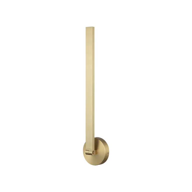 Archie One Light Wall Sconce Brushed Gold