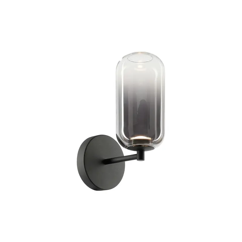 Refrax One Light Wall Sconce Matte Black