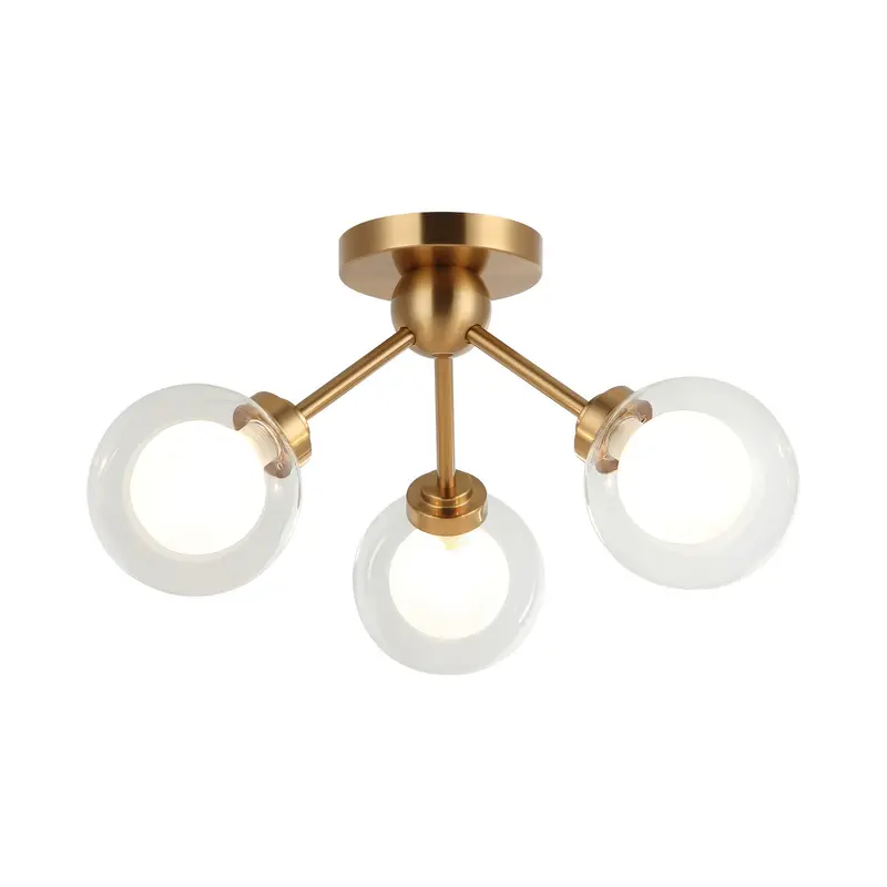Solaris LED Chandelier Aged Gold Brass