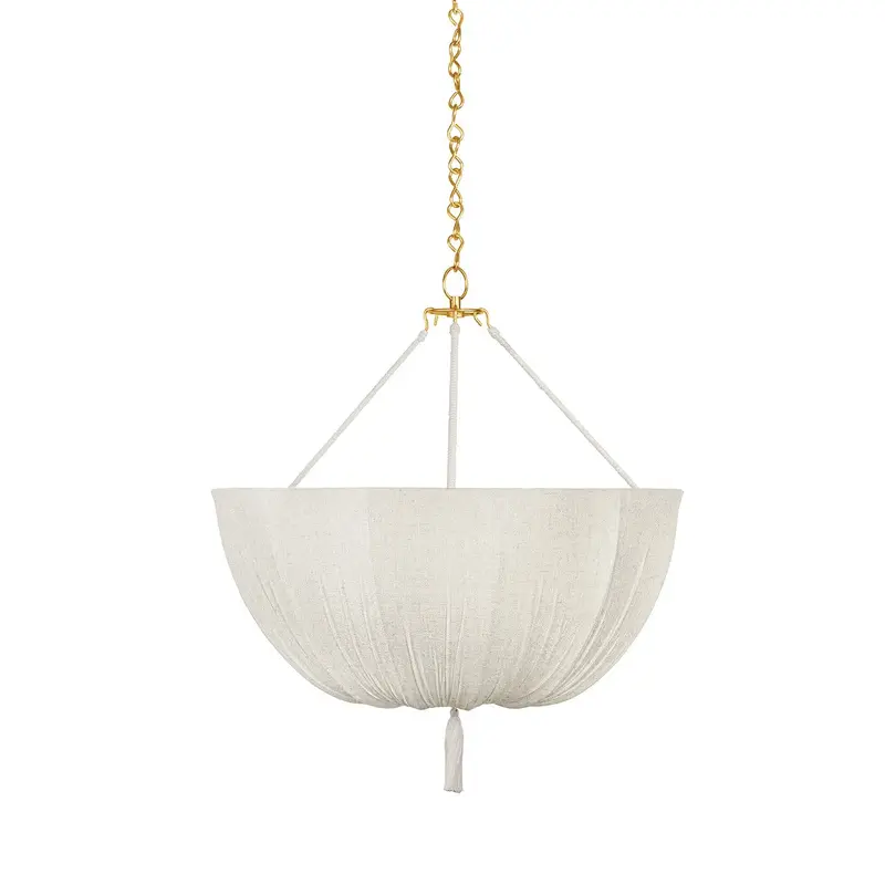 Carolina Three Light Pendant Aged Brass