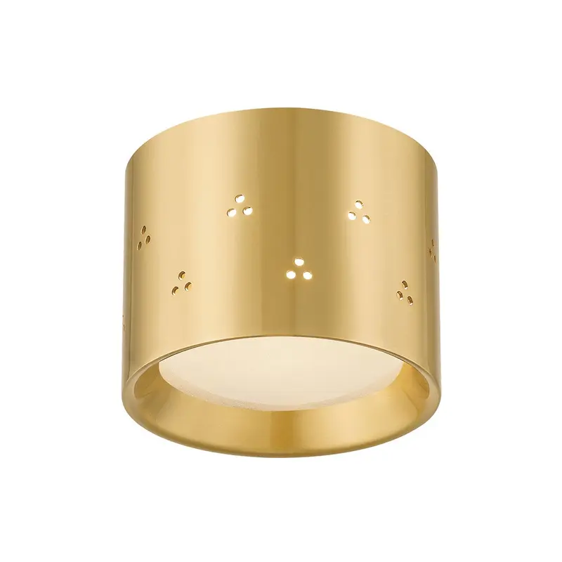 Edisto LED Flush Mount Aged Brass