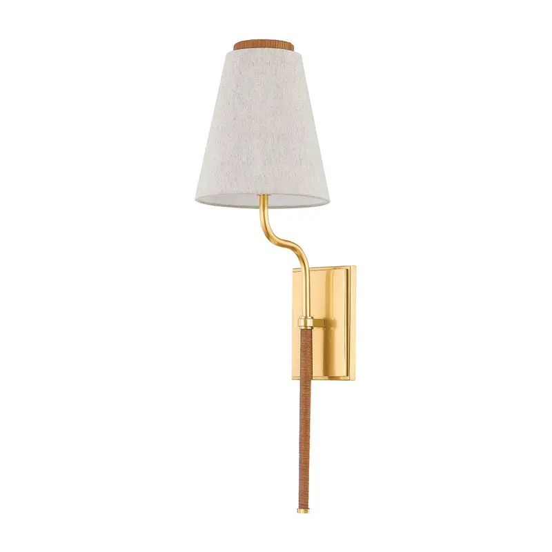 Sullivan One Light Wall Sconce Aged Brass