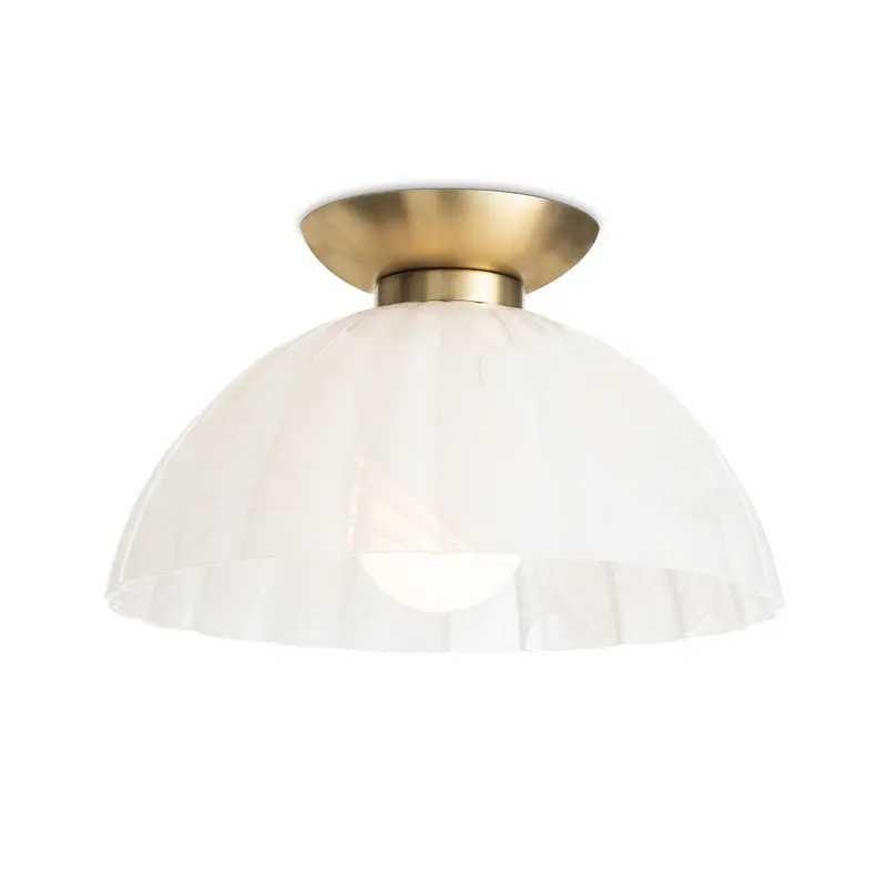 Dariel One Light Flush Mount White