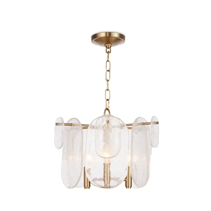 Echo Three Light Pendant Natural Brass