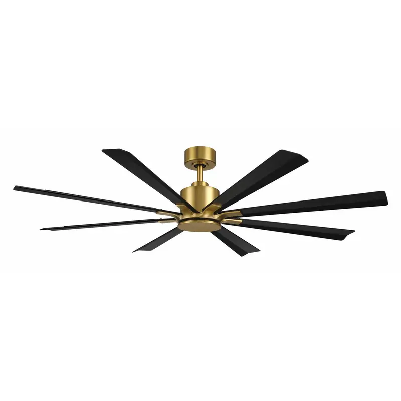 Size Matters 65"Ceiling Fan Soft Brass/Matte Black