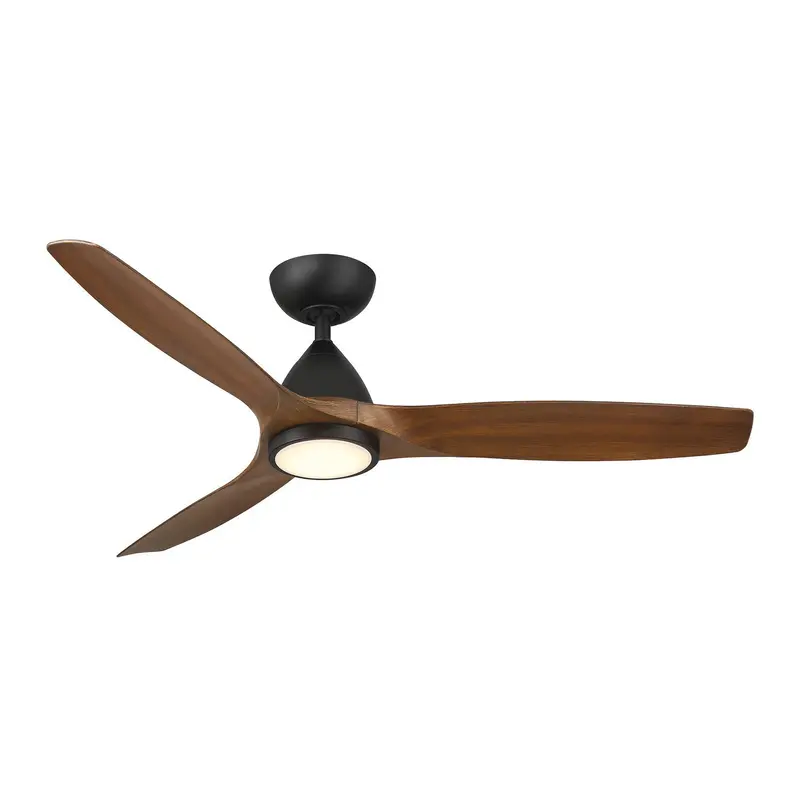 Skylark 54"Ceiling Fan Matte Black/Distressed Koa