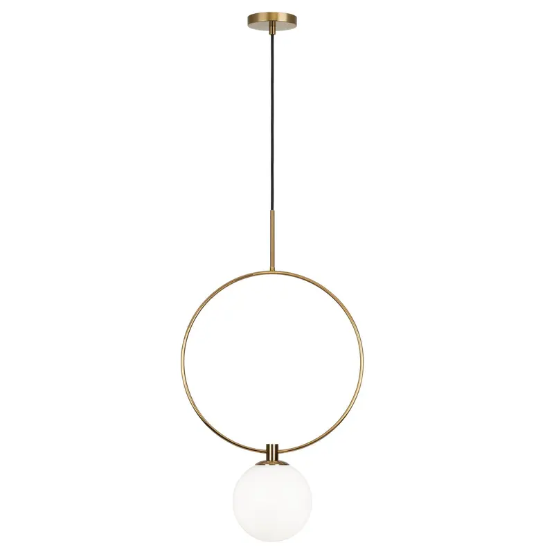 Averley One Light Pendant Aged Gold Brass