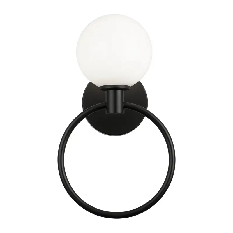 Averley One Light Wall Sconce Black