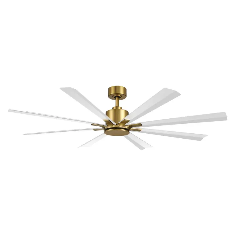 Size Matters 65"Ceiling Fan Soft Brass/Matte White