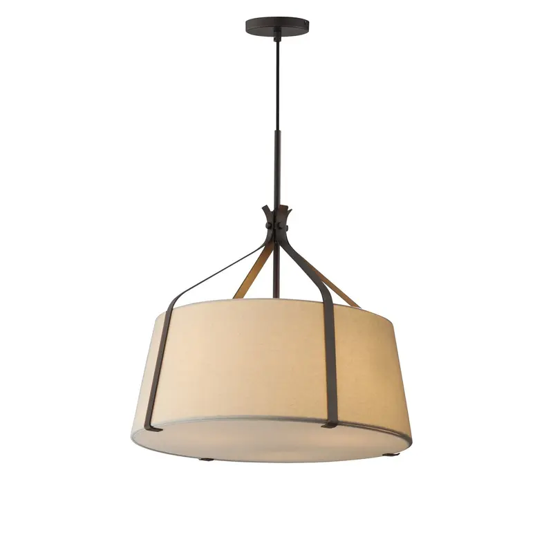 Bandera Three Light Pendant Dark Bronze