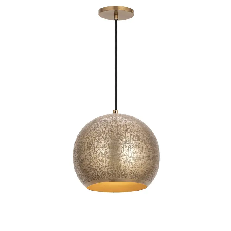 Aurelia One Light Mini Pendant Weathered Brass