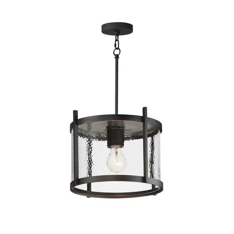Belfry One Light Semi Flush - Pendant Black