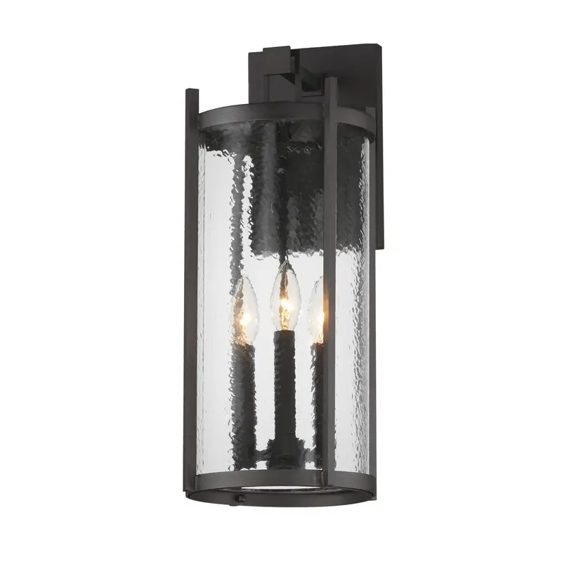 Belfry Three Light Wall Sconce Black
